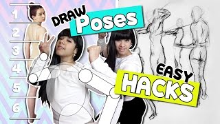 ▼ How to Draw Different Action Poses EASILY ▼ ARTIST LIFE HACKS ▼ Tips and Tricks