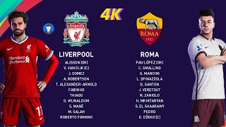 eFootball PES 2021 Gameplay [PS5 4K] Liverpool vs Roma-Exhibition Match [KONAMI]