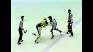 Craig Coxe Vs Bennett Wolf From Ahl 1984-85 Two Fights