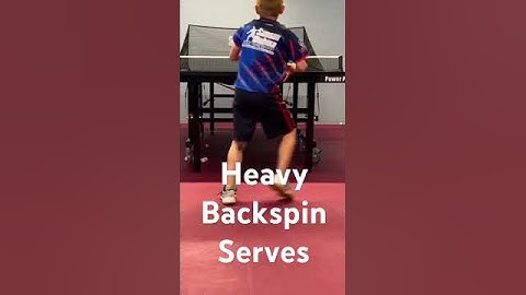 Yes, all three Power Pong Robots can give heavy backspin serves!