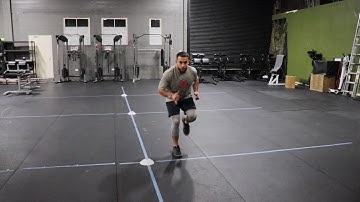 4 Cone Shuttle Sprint To First Cone, Backpedal, Sprint To Next Cone, Backpedal 1 Cone, Repeat