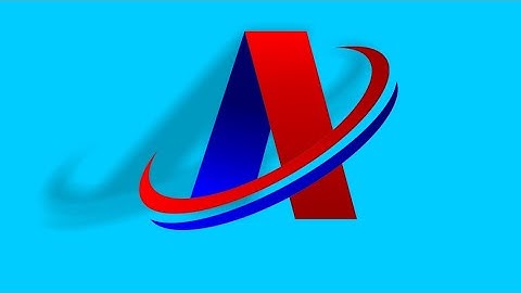 A Alphabet logo design in CorelDRAW | 3D typography | coreldraw tutorial | Graphic design