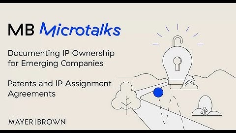 MB Microtalk: Documenting IP Ownership for Emerging Companies – Patents and IP Assignment Agreements