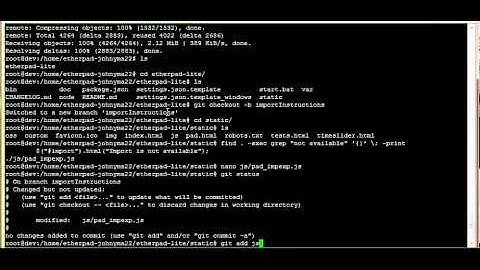 How to Get started developing Etherpad Lite on Github