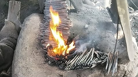 Nails video1 is live. blacksmithing project made of nails video. please subscribe my channel.