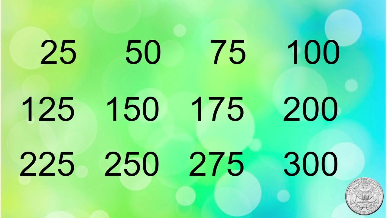 Skip Count By 25 (American Version) - YouTube