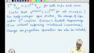 ⁣Mod-02 Lec-24 P and T transformations, Lorentz covariance of spinors