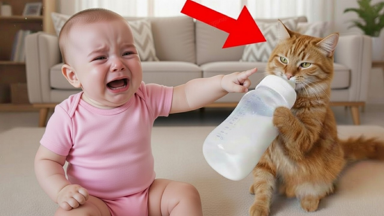 Cats Are Stealing Babies Food 😂😂 Cat videos Laughing Babies