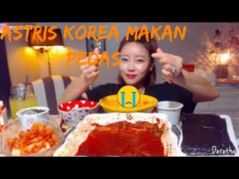 mukbang-acara-makan-makanan-super-pedas-korea,-nakji-bokkeum.-k-pop