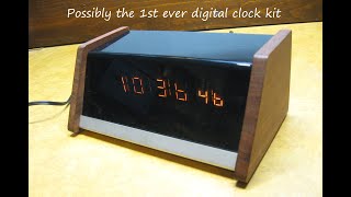The CEi DDC-1 Numitron Digital Desk Clock with the  MM5314N by Caringella Electronics