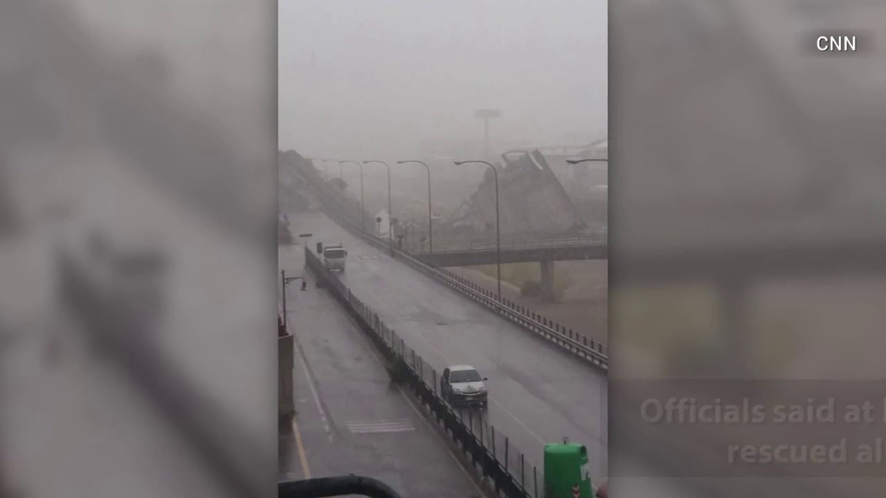 italy map Bridge Collapses In Genoa, Italy
