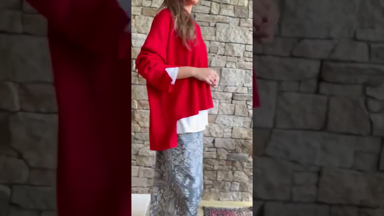 Frankie Waffle Box Knit Chili