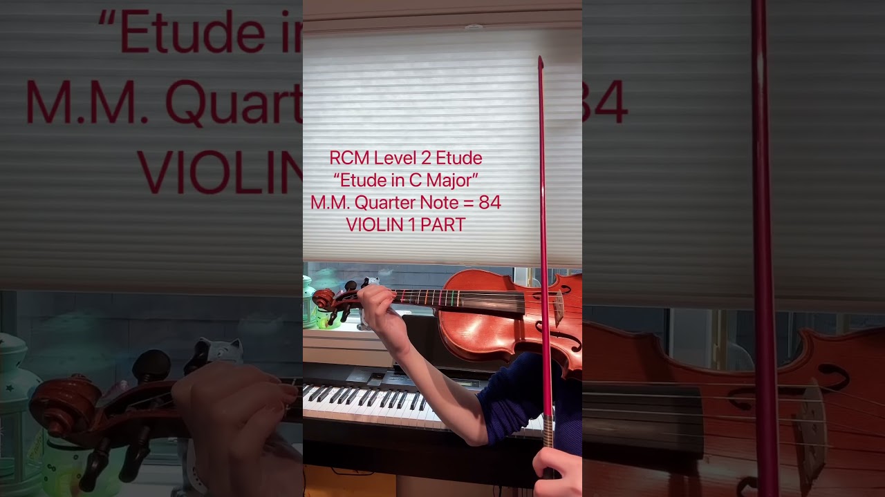 RCM Violin Level 2 Etude: “Etude in C Major”, by L. Spohr. VIOLIN 1 PART. 