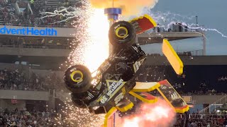 Monster Jam World Finals 21 - Monster Jam 30th Anniversary Stunt (Tom Meents) Orlando 2022