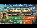 English for Communication | SGOU Revision Block 2 Unit 4 & Block 3 Unit 1 #english #sgou