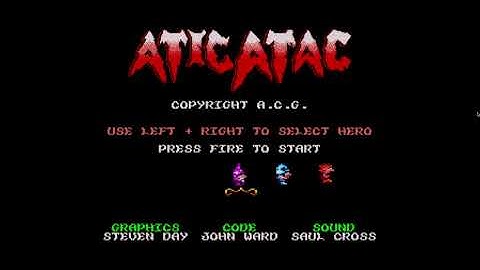 atic atac for Amstrad cpc - wip 4