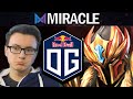 NIGMA.MIRACLE DRAGON KNIGHT VS OG - DOTA 2 7.28 GAMEPLAY