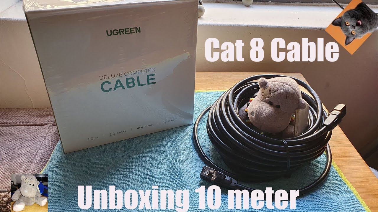 Unboxing Ugreen Cat 8 Cable 10 meters 