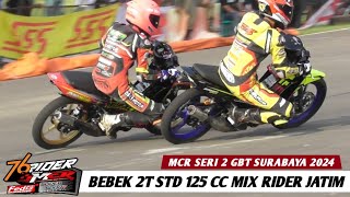 RACE Bebek 2T Std 125 cc Mix Rider JATIM❗️Matapanah Cup Race Seri 2 GBT Surabaya 2024