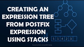 Creating An Expression Tree From Postfix Expression Using Stacks