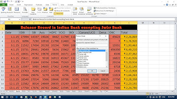 Protect Worksheet and Workbook in Excel