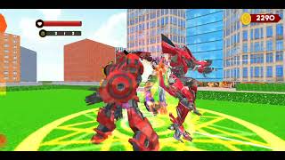 Flying Jet Robot Car Transform Games #gaming #robot #shooting #hero screenshot 4