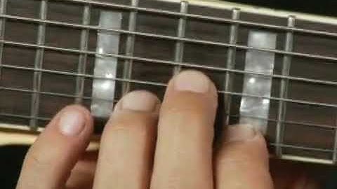 2nd Inversion Octave Up of Db Minor Guitar Chord on the Top Strings