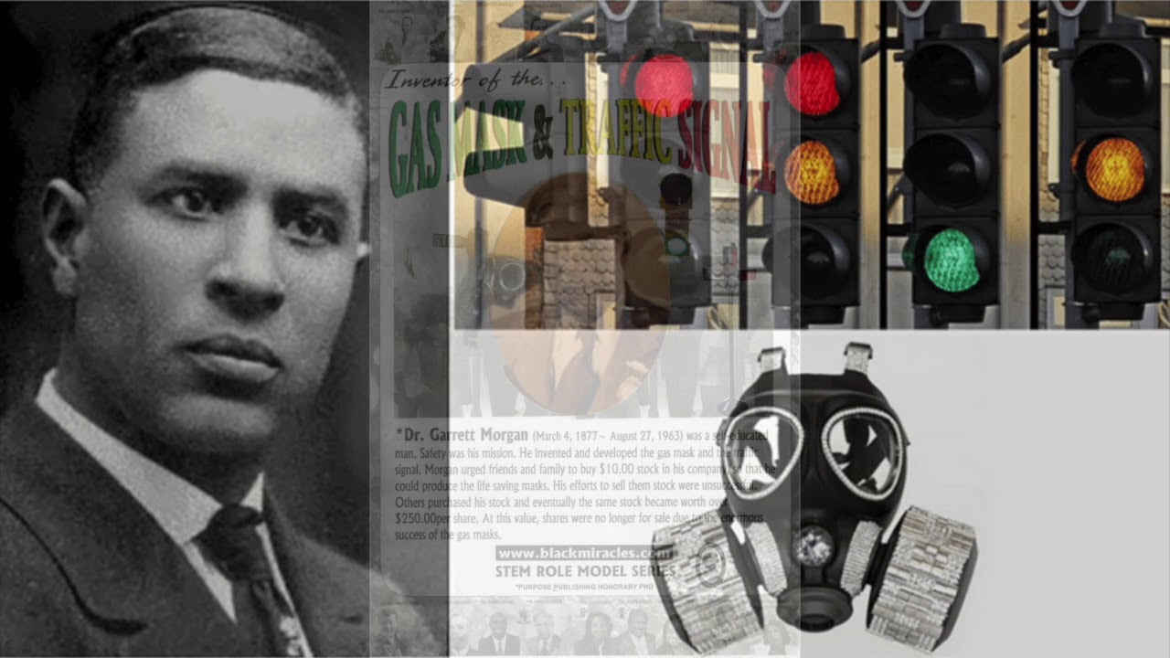 Garrett Morgan's Inventions: Smoke Hood, Traffic Light with three colors, Hair care products, others - YouTube