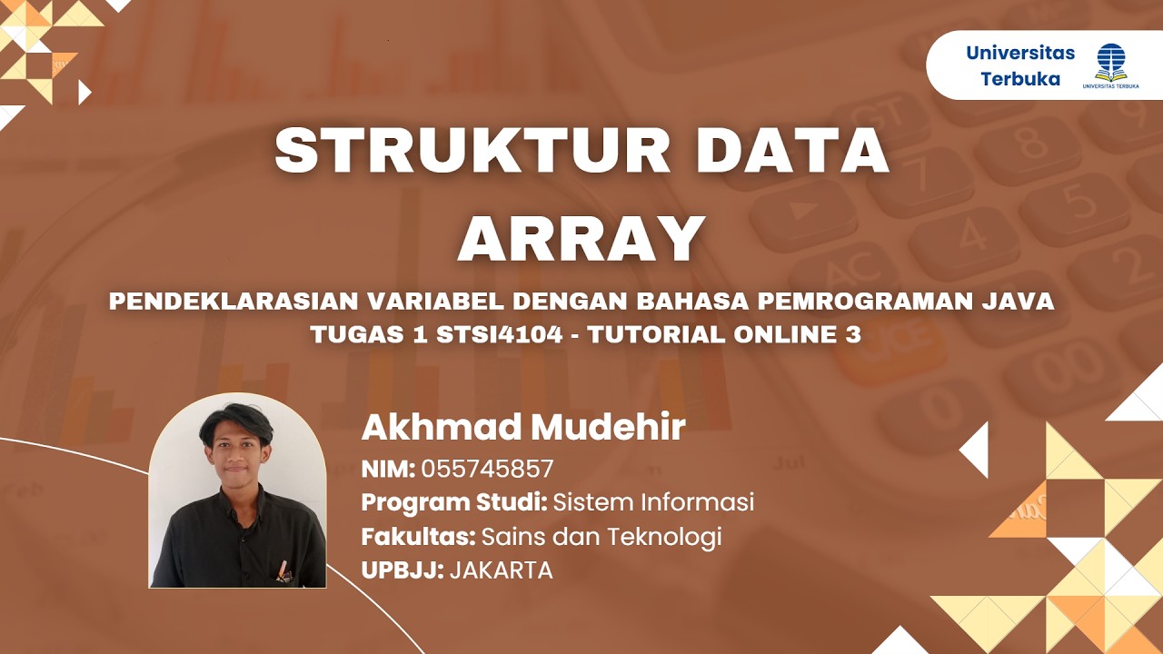 Tugas 1 Praktikum Struktur Data | Deklarasi Variabel (Java) - YouTube