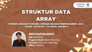 Tugas 1 Tutorial Online 3 - Praktikum Struktur Data | Deklarasi Variabel (Java)