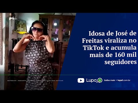 Idosa de José de Freitas viraliza no TikTok e acumula mais de 160 mil seguidores