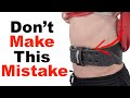 How To Use A Weightlifting Belt (IT'S NOT WHAT YOU THINK)