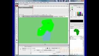 13. Adobe Flash Tutorial CS3 - DiDA 202 -Africa Map 4