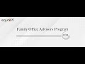 Family office advisors program foa