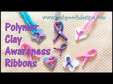 How To Make Polymer Clay Awareness Ribbons