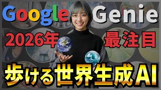 【ゲーム株暴落の謎】テキストや画像から『歩き回れる3D空間』を作れるGoogleのAI(世界モデル)「Project Genie」を徹底解説！ screenshot 1
