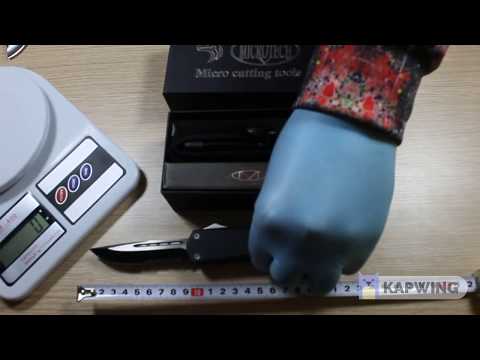 microtech knive /მაიკროტეჩი დანა  unboxing/ტესტი