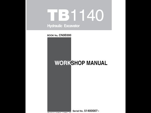 Takeuchi TB1140 (51400007 and up)  - Workshop Manual
