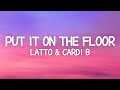 Latto - Put It On The Floor (Lyrics) ft. Cardi B