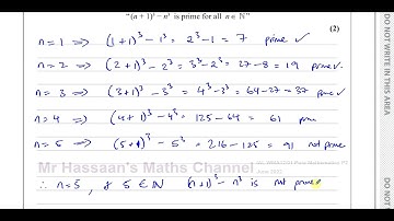 WMA12/01, IAL, (Edexcel), P2, June 2022, Q3 Proof by Counter Example, Deduction