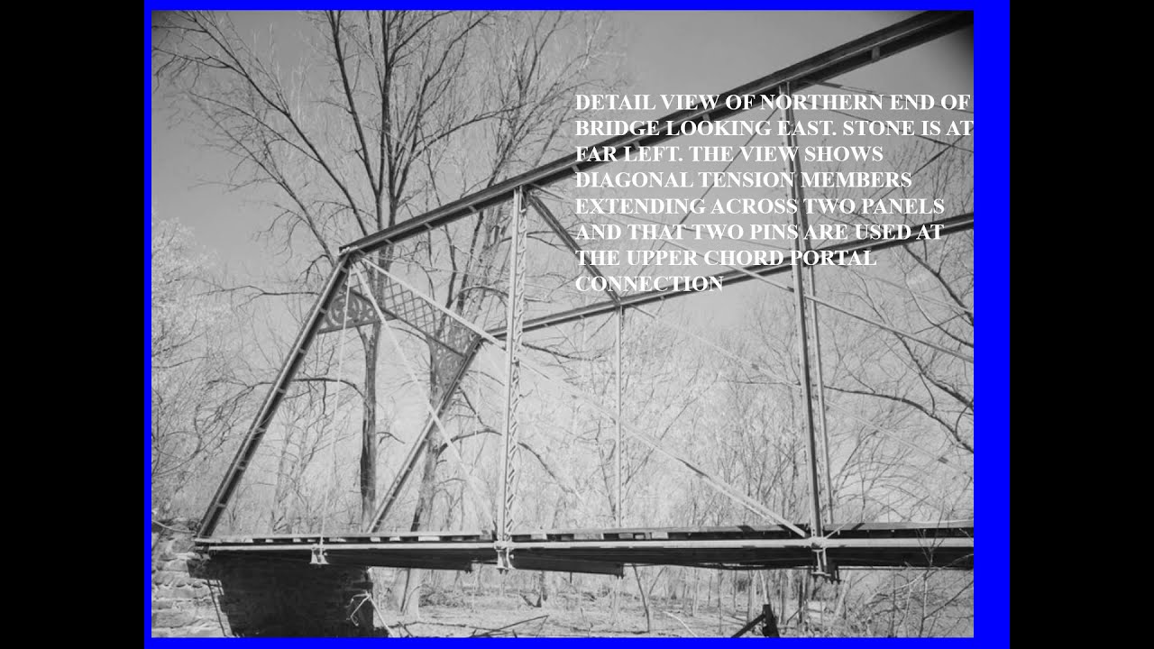 Middletown Maryland Catoctin Creek - Poffenberger Road Wrought Iron Truss Bridge - Constructed 1878