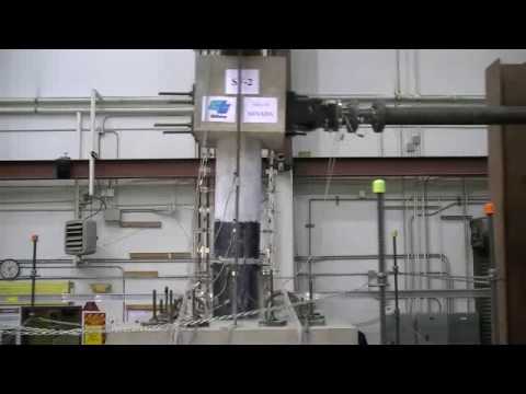 Shake Table Test Segmental Column with CFRP jacket- Failure Run