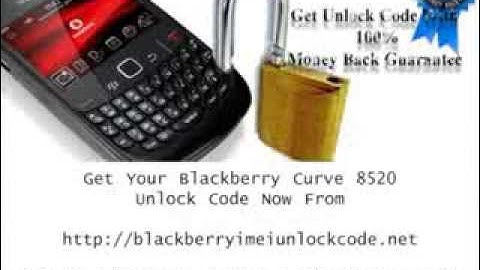 Unlock Blackberry Curve 8520 Instantly Any Network: AT&T/T-Mobile/Vodafone/O2/Rogers etc..