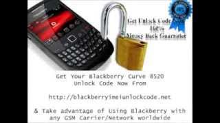 Unlock Blackberry Curve 8520 Instantly Any Network Attt-Mobilevodafoneo2Rogers Etc..