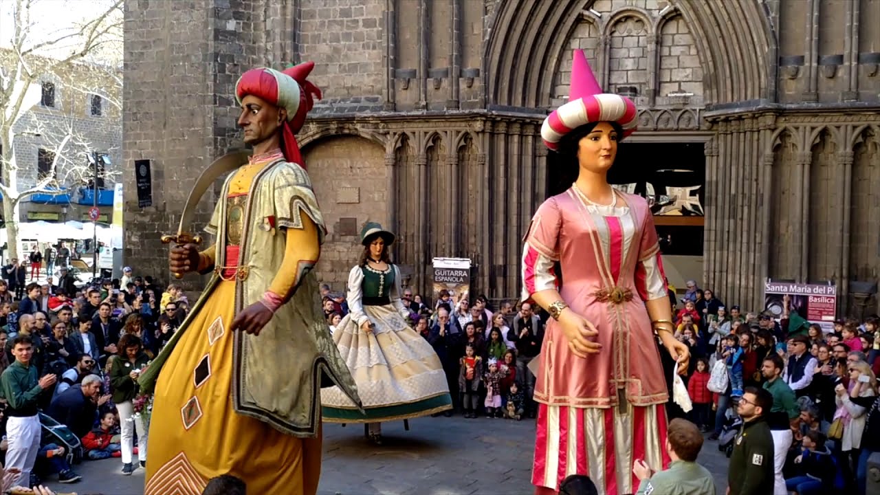 Balls dels Gegants originals del Pi al Pregó de les Festes de Sant Josep Oriol 2019 (Vídeo complet)