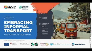 WEBINAR: Embracing Informal Transport - A New Paradigm for Urban Mobility