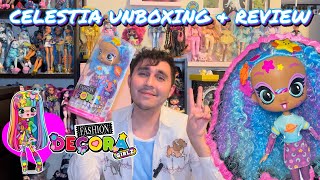 HER HEAD IS HUGE!! Decora Fashion Girlz CELESTIA Doll Unboxing & Review!! 🌙