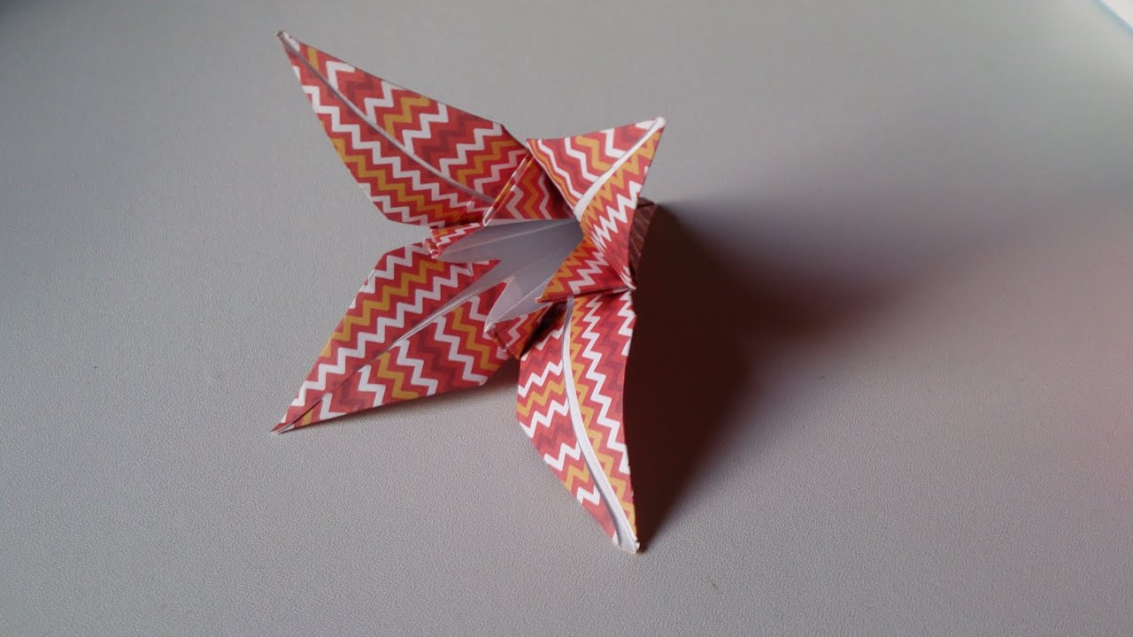 Origami Une Fleur Traditionnelle Youtube