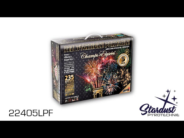 FEU D'ARTIFICE PORTABLE® CHAMPS-ÉLYSÉES® 7MN