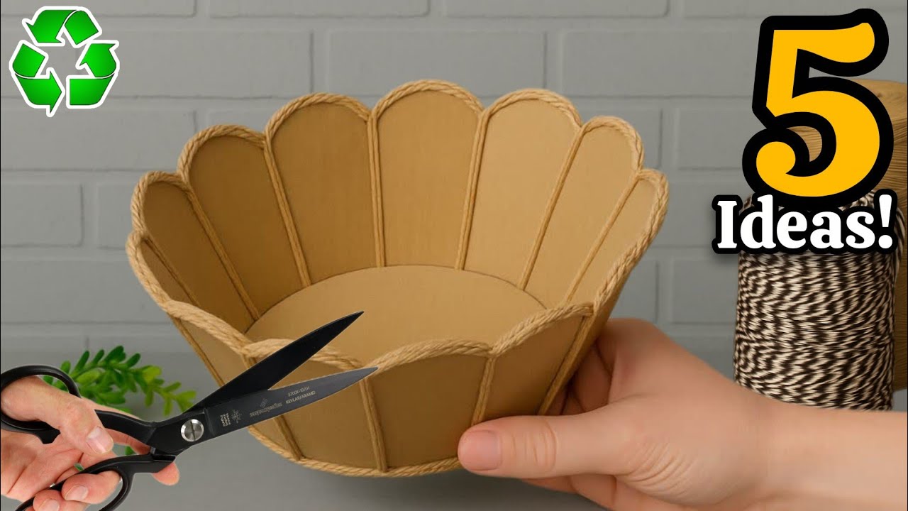 Transforming Cardboard & Jute♻️😱 5 GENIUS Recycling Ideas That Will Amaze You!